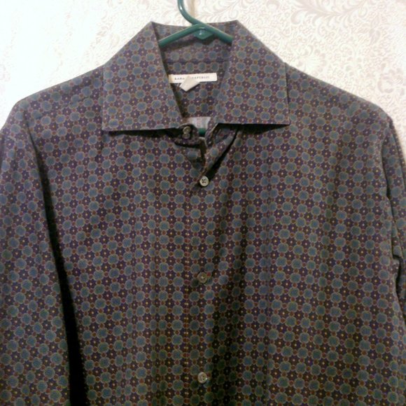 Banana Republic Gray Patterned Dress Shirt - Picture 2 of 3